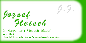 jozsef fleisch business card